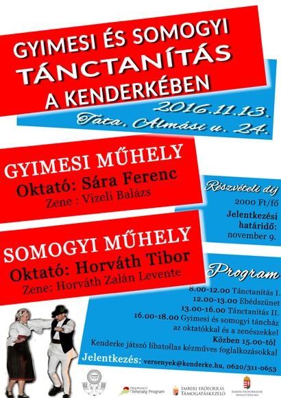 kenderke oktatas