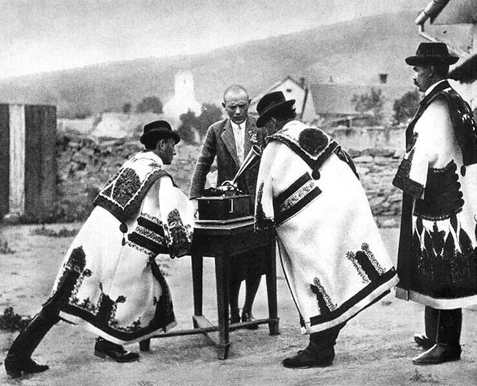 lajtha laszlo nepdalt gyujt fonograffal 20. szazad eleje
