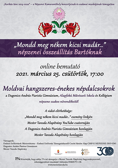 mester tanoda bartok evfordulo